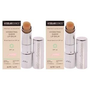 Hydrating Sheer Lip Balm SPF 30 - Shimmer - Pack of 2 by MDSolarSciences 0.15 oz